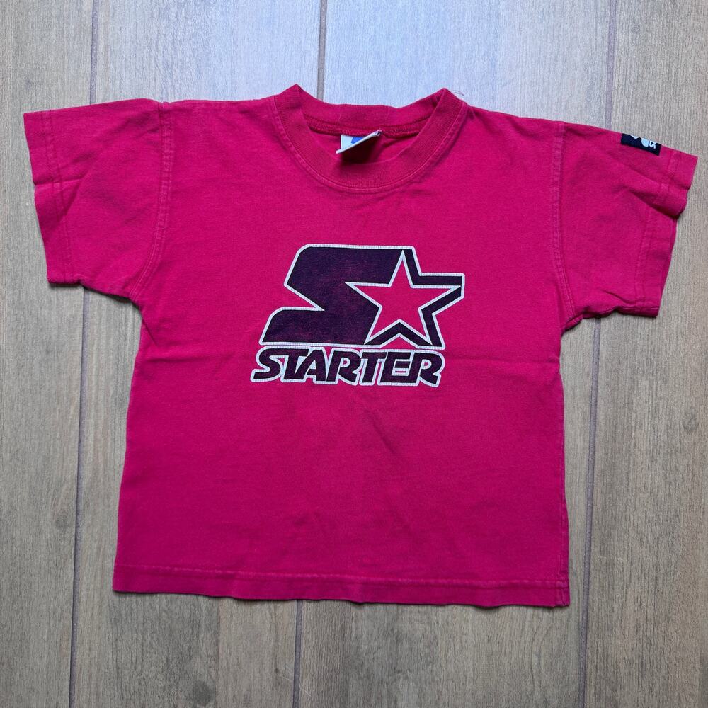 Vintage Y2K Starter Kids T-Shirt - Logo Tee Made in USA Retro Distressed - 4T